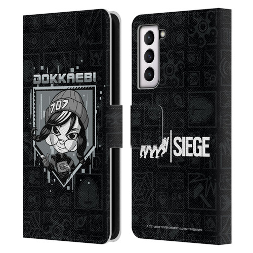 Tom Clancy's Rainbow Six Siege Chibi Operators Dokkaebi Leather Book Wallet Case Cover For Samsung Galaxy S21 5G