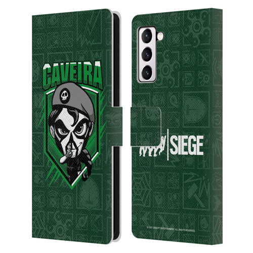 Tom Clancy's Rainbow Six Siege Chibi Operators Caveira Leather Book Wallet Case Cover For Samsung Galaxy S21+ 5G