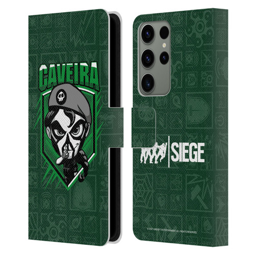Tom Clancy's Rainbow Six Siege Chibi Operators Caveira Leather Book Wallet Case Cover For Samsung Galaxy S23 Ultra 5G