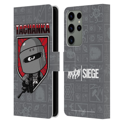 Tom Clancy's Rainbow Six Siege Chibi Operators Tachanka Leather Book Wallet Case Cover For Samsung Galaxy S23 Ultra 5G