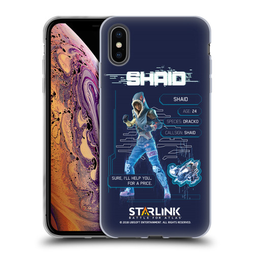 Starlink Battle for Atlas Character Art Shaid 2 Soft Gel Case for Apple iPhone XS Max