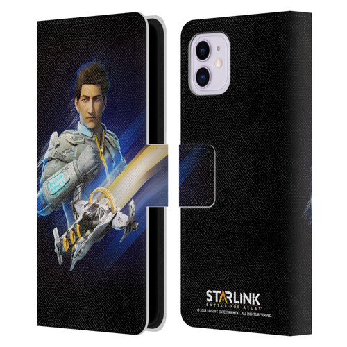 Starlink Battle for Atlas Character Art Mason Arana Leather Book Wallet Case Cover For Apple iPhone 11