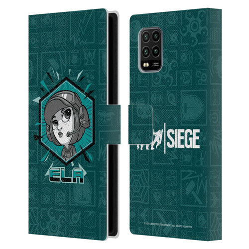 Tom Clancy's Rainbow Six Siege Chibi Operators Ela Leather Book Wallet Case Cover For Xiaomi Mi 10 Lite 5G