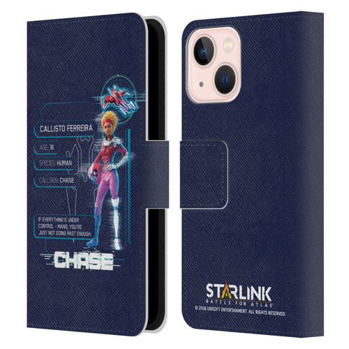 Starlink Battle for Atlas Character Art Chase Leather Book Wallet Case Cover For Apple iPhone 13 Mini