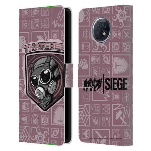 Tom Clancy's Rainbow Six Siege Chibi Operators Thatcher Leather Book Wallet Case Cover For Xiaomi Redmi Note 9T 5G