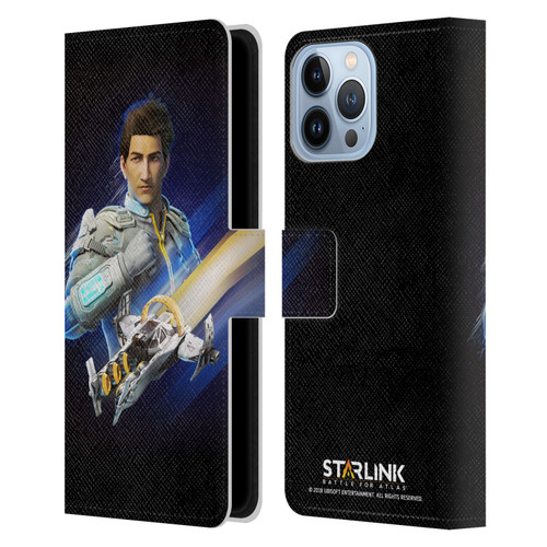 Starlink Battle for Atlas Character Art Mason Arana Leather Book Wallet Case Cover For Apple iPhone 13 Pro Max