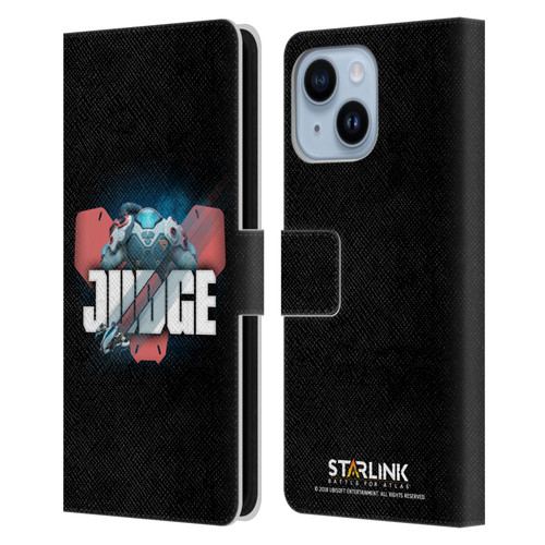 Starlink Battle for Atlas Character Art Judge Leather Book Wallet Case Cover For Apple iPhone 14 Plus