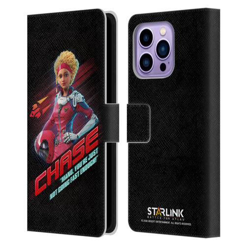 Starlink Battle for Atlas Character Art Calisto Chase Da Silva Leather Book Wallet Case Cover For Apple iPhone 14 Pro Max