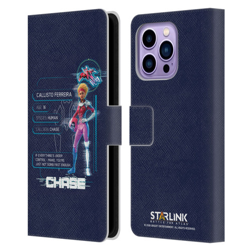 Starlink Battle for Atlas Character Art Chase Leather Book Wallet Case Cover For Apple iPhone 14 Pro Max