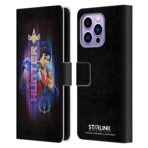 Starlink Battle for Atlas Character Art Hunter Hakka Leather Book Wallet Case Cover For Apple iPhone 14 Pro Max