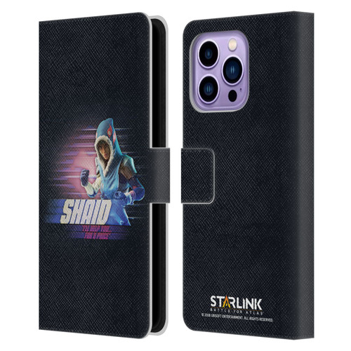 Starlink Battle for Atlas Character Art Shaid Leather Book Wallet Case Cover For Apple iPhone 14 Pro Max