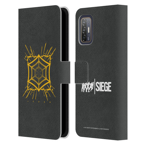 Tom Clancy's Rainbow Six Siege Icons Jager Leather Book Wallet Case Cover For HTC Desire 21 Pro 5G
