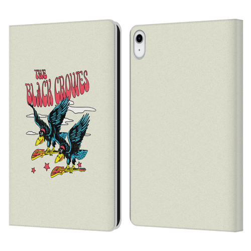 The Black Crowes Graphics Flying Guitars Leather Book Wallet Case Cover For Apple iPad 10.9 (2022)