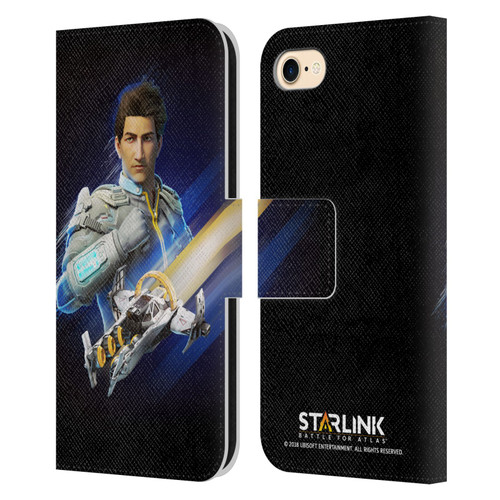 Starlink Battle for Atlas Character Art Mason Arana Leather Book Wallet Case Cover For Apple iPhone 7 / 8 / SE 2020 & 2022