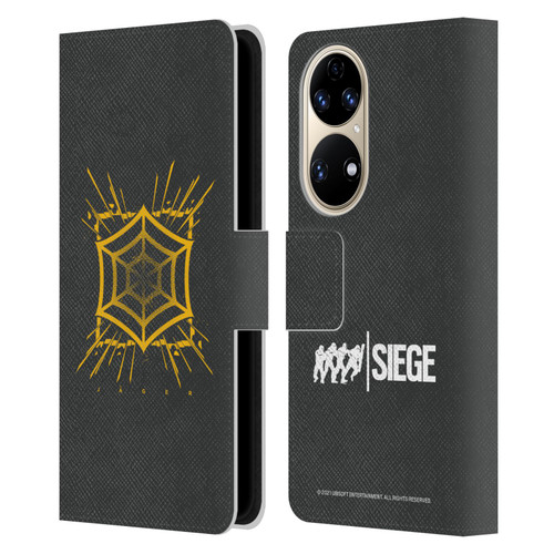 Tom Clancy's Rainbow Six Siege Icons Jager Leather Book Wallet Case Cover For Huawei P50
