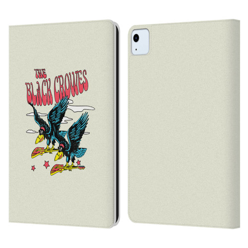 The Black Crowes Graphics Flying Guitars Leather Book Wallet Case Cover For Apple iPad Air 11 2020/2022/2024