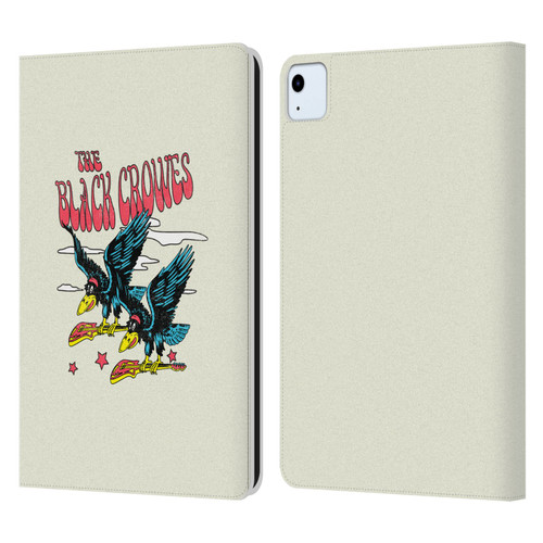The Black Crowes Graphics Flying Guitars Leather Book Wallet Case Cover For Apple iPad Air 2020 / 2022