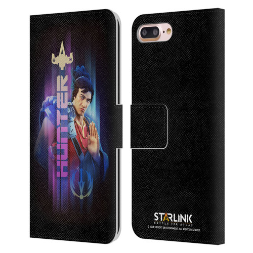 Starlink Battle for Atlas Character Art Hunter Hakka Leather Book Wallet Case Cover For Apple iPhone 7 Plus / iPhone 8 Plus