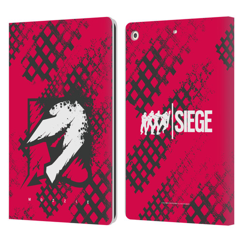 Tom Clancy's Rainbow Six Siege Icons Mozzie Leather Book Wallet Case Cover For Apple iPad 10.2 2019/2020/2021