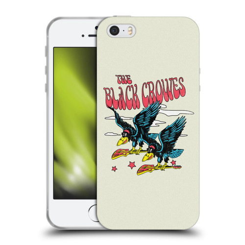 The Black Crowes Graphics Flying Guitars Soft Gel Case for Apple iPhone 5 / 5s / iPhone SE 2016
