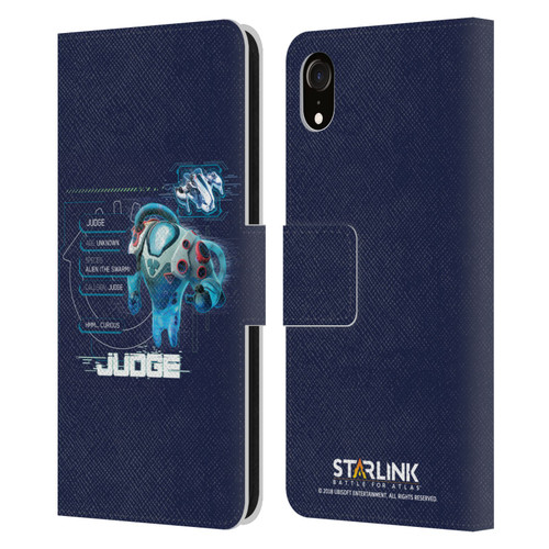 Starlink Battle for Atlas Character Art Judge 2 Leather Book Wallet Case Cover For Apple iPhone XR