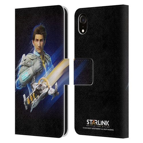 Starlink Battle for Atlas Character Art Mason Arana Leather Book Wallet Case Cover For Apple iPhone XR