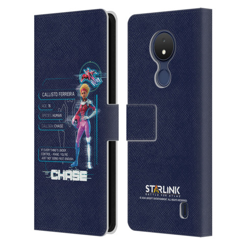 Starlink Battle for Atlas Character Art Chase Leather Book Wallet Case Cover For Nokia C21