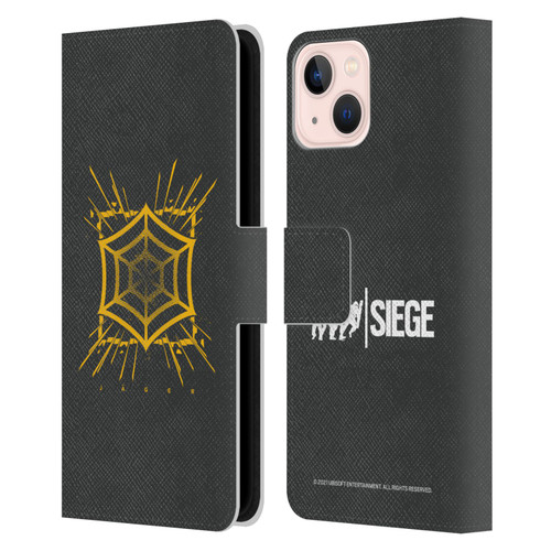 Tom Clancy's Rainbow Six Siege Icons Jager Leather Book Wallet Case Cover For Apple iPhone 13