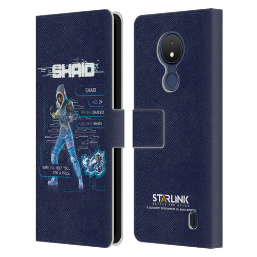 Starlink Battle for Atlas Character Art Shaid 2 Leather Book Wallet Case Cover For Nokia C21