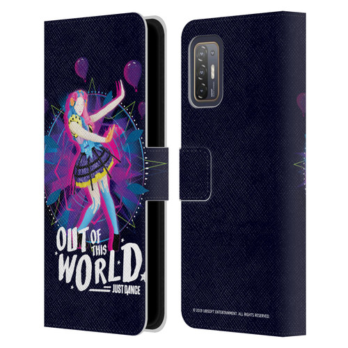 Just Dance Artwork Compositions Out Of This World Leather Book Wallet Case Cover For HTC Desire 21 Pro 5G