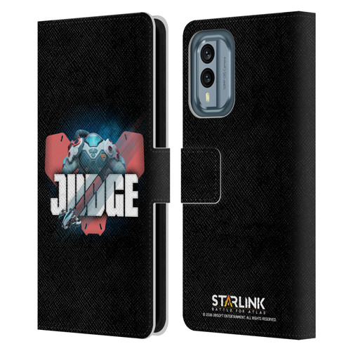 Starlink Battle for Atlas Character Art Judge Leather Book Wallet Case Cover For Nokia X30