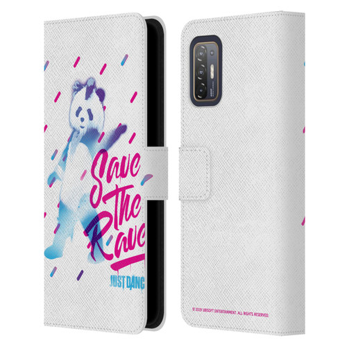 Just Dance Artwork Compositions Save The Rave Leather Book Wallet Case Cover For HTC Desire 21 Pro 5G