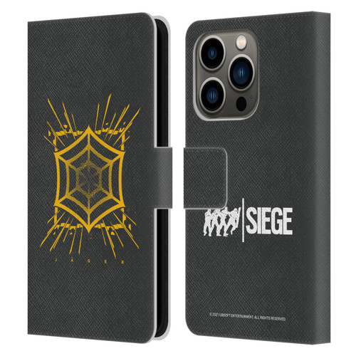 Tom Clancy's Rainbow Six Siege Icons Jager Leather Book Wallet Case Cover For Apple iPhone 14 Pro