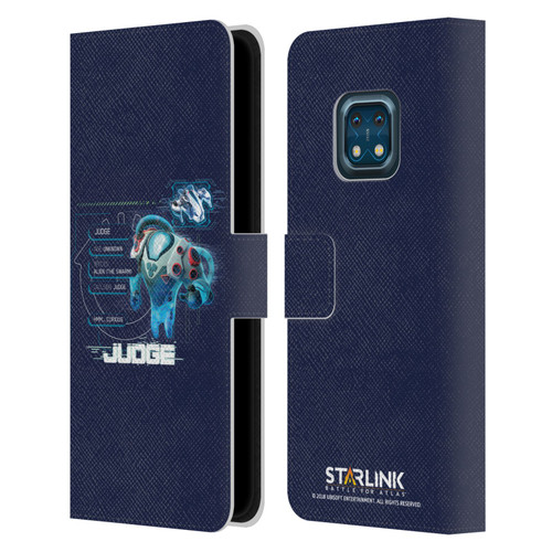 Starlink Battle for Atlas Character Art Judge 2 Leather Book Wallet Case Cover For Nokia XR20