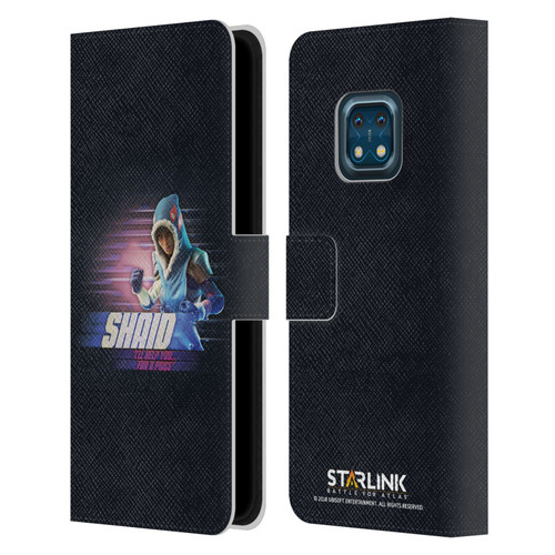 Starlink Battle for Atlas Character Art Shaid Leather Book Wallet Case Cover For Nokia XR20