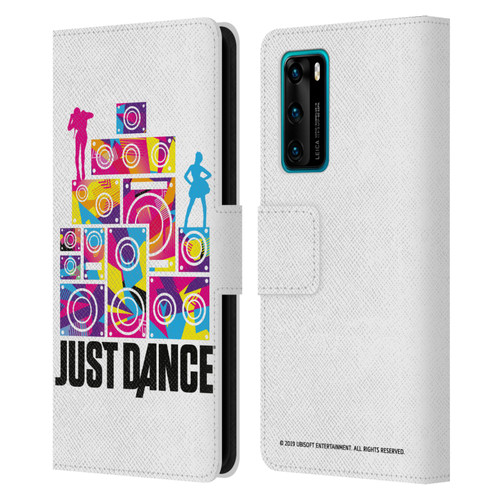 Just Dance Artwork Compositions Silhouette 4 Leather Book Wallet Case Cover For Huawei P40 5G