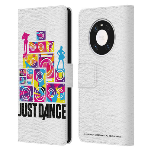 Just Dance Artwork Compositions Silhouette 4 Leather Book Wallet Case Cover For Huawei Mate 40 Pro 5G
