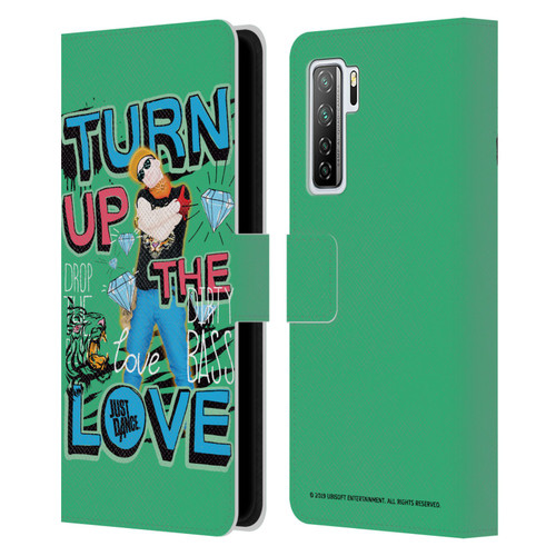 Just Dance Artwork Compositions Drop The Beat Leather Book Wallet Case Cover For Huawei Nova 7 SE/P40 Lite 5G