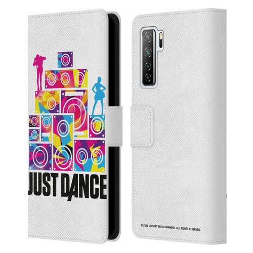 Just Dance Artwork Compositions Silhouette 4 Leather Book Wallet Case Cover For Huawei Nova 7 SE/P40 Lite 5G