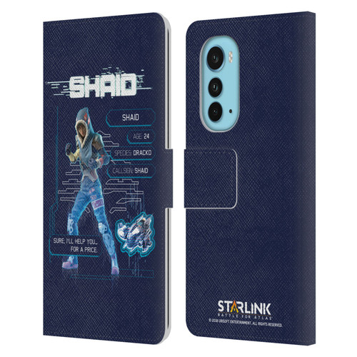 Starlink Battle for Atlas Character Art Shaid 2 Leather Book Wallet Case Cover For Motorola Edge (2022)