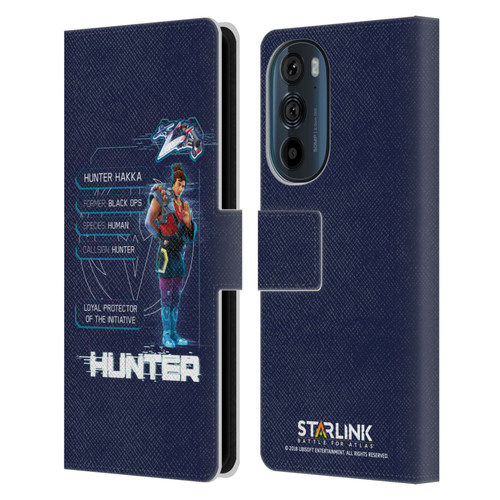 Starlink Battle for Atlas Character Art Hunter Leather Book Wallet Case Cover For Motorola Edge 30