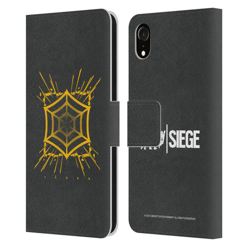 Tom Clancy's Rainbow Six Siege Icons Jager Leather Book Wallet Case Cover For Apple iPhone XR