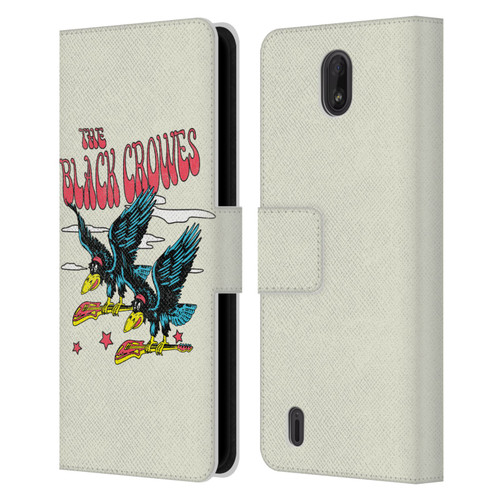 The Black Crowes Graphics Flying Guitars Leather Book Wallet Case Cover For Nokia C01 Plus/C1 2nd Edition