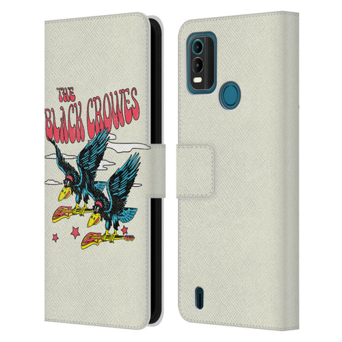 The Black Crowes Graphics Flying Guitars Leather Book Wallet Case Cover For Nokia G11 Plus