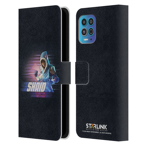Starlink Battle for Atlas Character Art Shaid Leather Book Wallet Case Cover For Motorola Moto G100