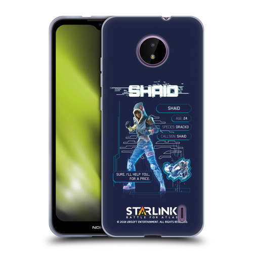 Starlink Battle for Atlas Character Art Shaid 2 Soft Gel Case for Nokia C10 / C20