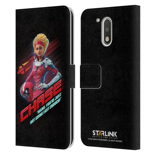 Starlink Battle for Atlas Character Art Calisto Chase Da Silva Leather Book Wallet Case Cover For Motorola Moto G41