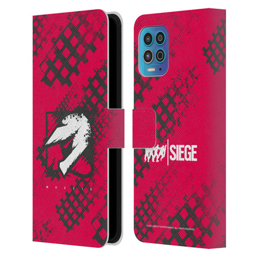 Tom Clancy's Rainbow Six Siege Icons Mozzie Leather Book Wallet Case Cover For Motorola Moto G100