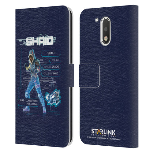 Starlink Battle for Atlas Character Art Shaid 2 Leather Book Wallet Case Cover For Motorola Moto G41