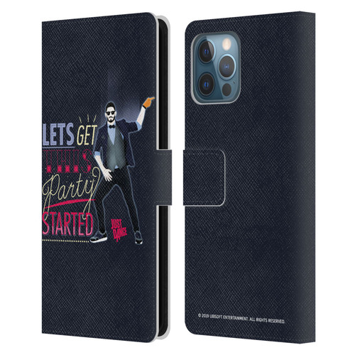Just Dance Artwork Compositions Party Started Leather Book Wallet Case Cover For Apple iPhone 12 Pro Max